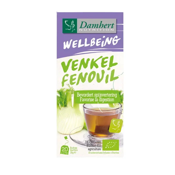 Bien-être Thé Fenouil Bio – 35 g – Damhert Nutrition Nutrition